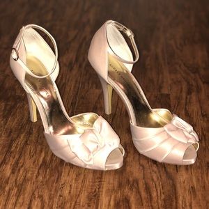 Champagne Audrey Brooks D’Orsay Platform Heels